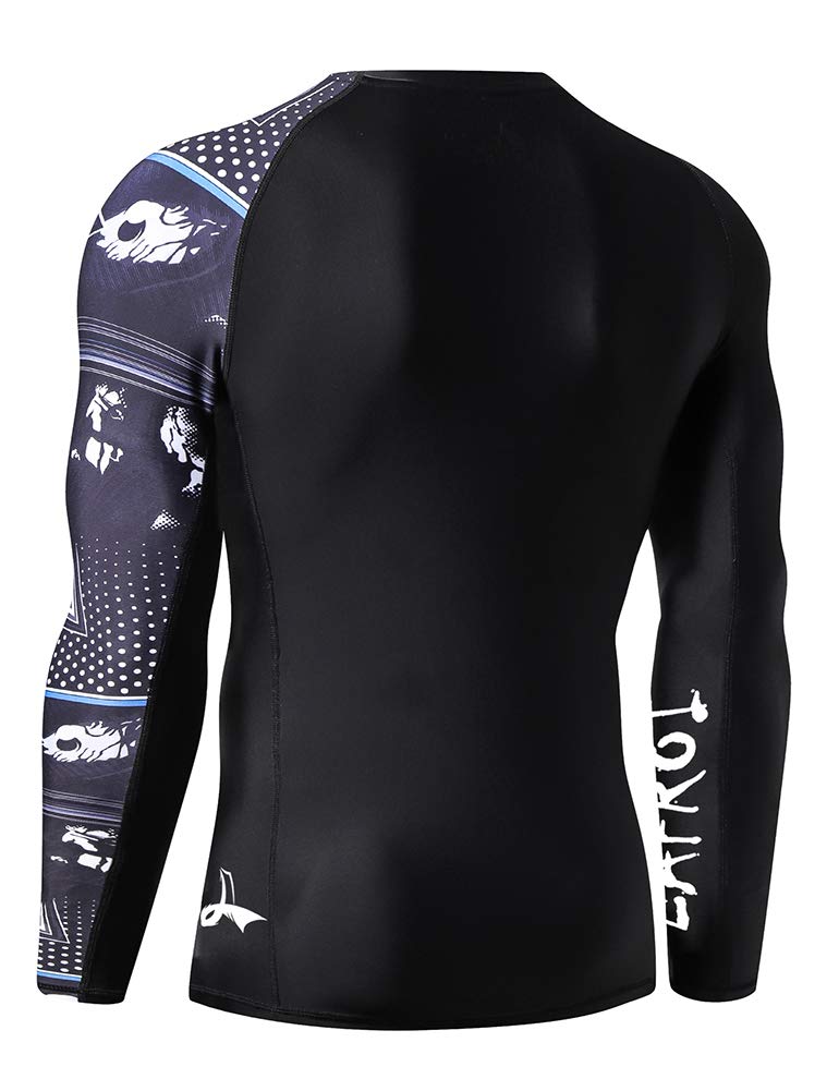 LAFROI Men's Long Sleeve UPF 50+ Baselayer Skins Performance Fit Compression Rash Guard-CLYYB Asym Gaze Size MD - Image 4